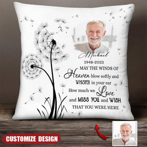 May the Winds of Heaven Memory -Personalized Pillow