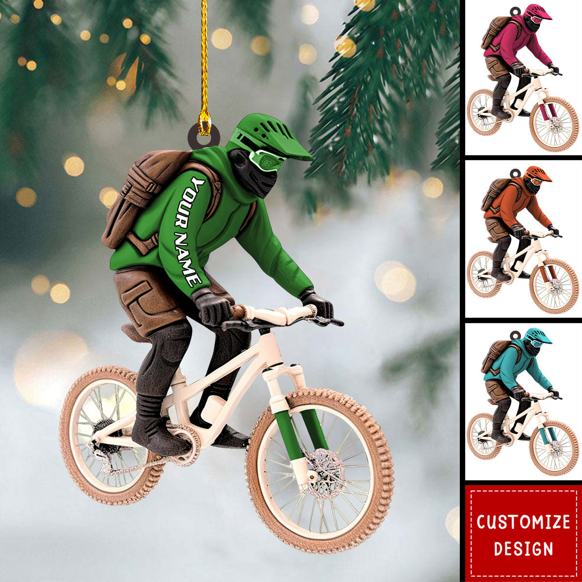 Personalized Racing Bicycle Ornament - 2024 New Release