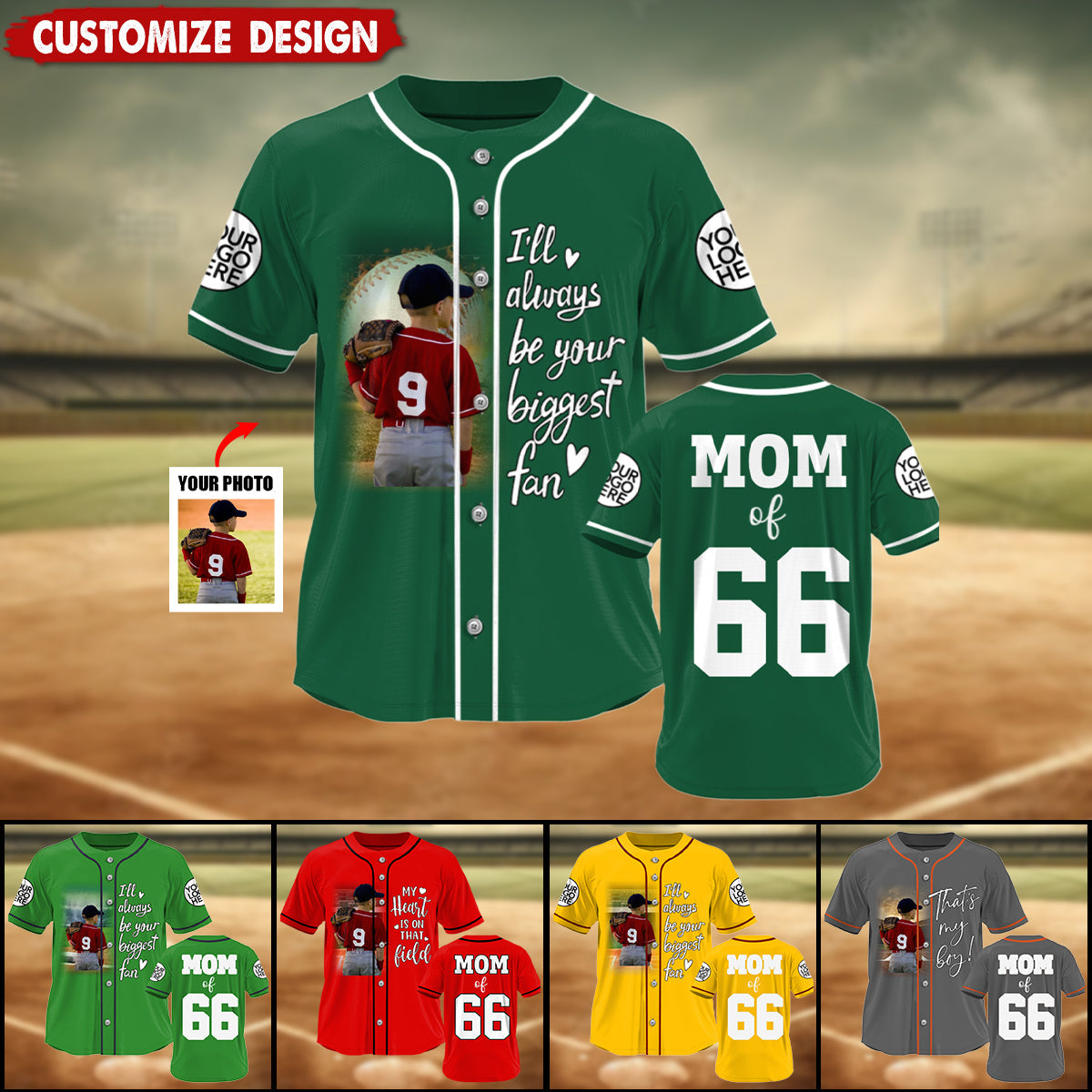 Personalized Photo Baseball Game Day Baseball Jersey Gift For Baseball Lovers