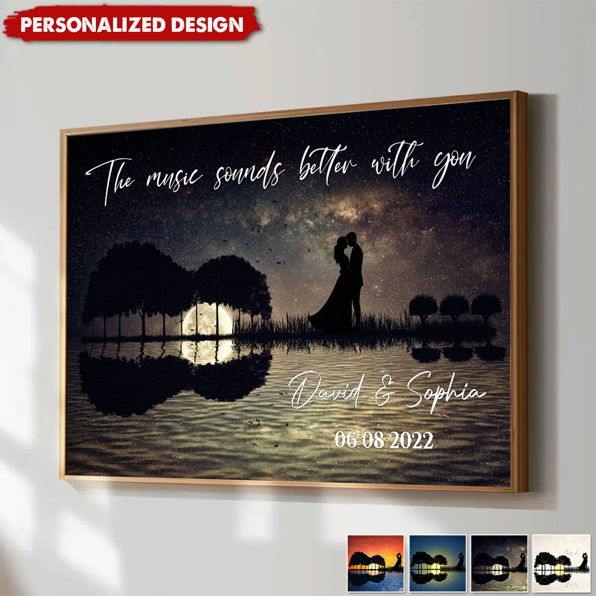 The Music Sounds Better With You-Personalized Poster