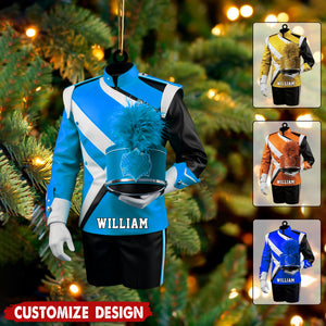 Personalized Marching Band Uniform Ornament - Gift For Band Leader, Music Lover