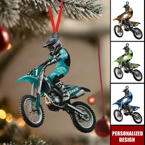 Personalized Motocross Ornament Gift For Dirt Bike Rider