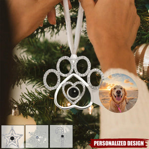 Personalized Family Photo Projection Ornament for Christmas