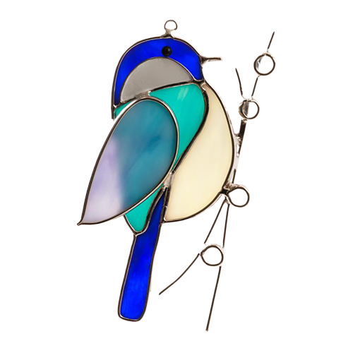 Stained Glass Humming Birds Suncatcher - Gift For Bird Lovers