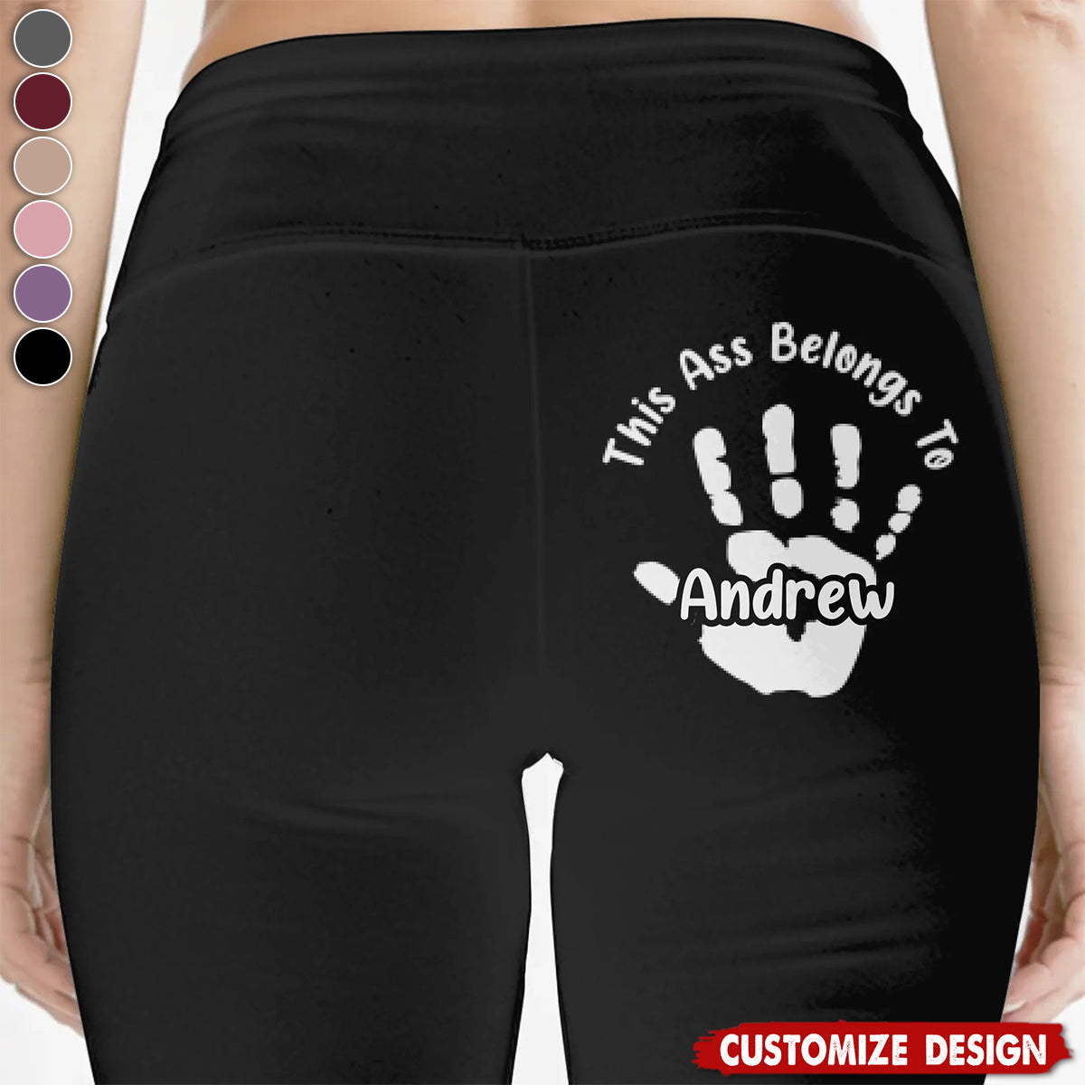 Reserved For One Lucky Hand - Personalized Women Leggings - Gifts For Wife, Anniversary