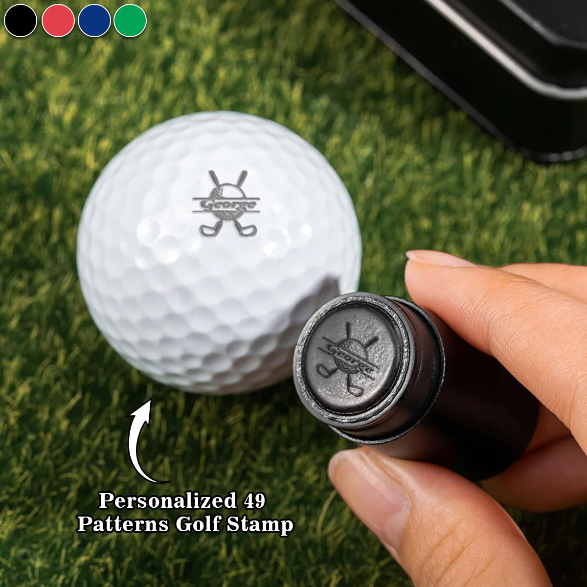 Personalized Monogrammed Initial Golf Ball Stamp-Gift for Golf Player