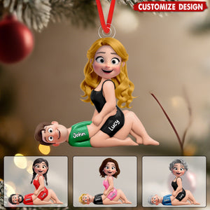 Personalized Naughty Couple Ornament -  Gifts For Couple