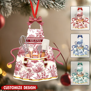 Baking Apron Ornament - Personalized Gifts For Cooking Lovers