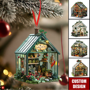 Personalized Greenhouse Christmas Ornament-Gift For Plant Lovers