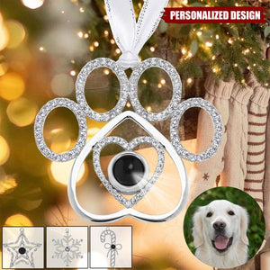 Personalized Family Photo Projection Ornament for Christmas