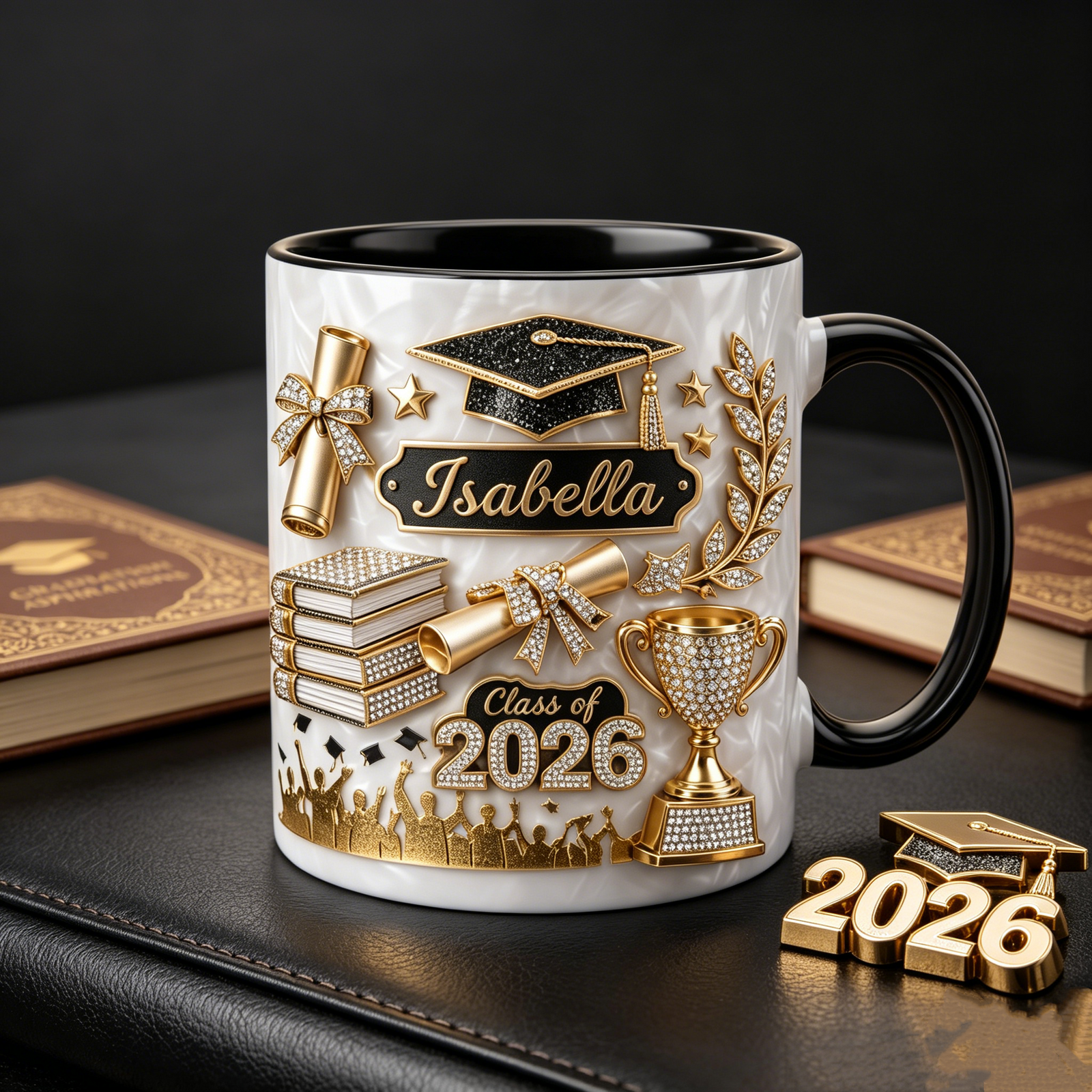 Personalized Graduation Gift 3D Effect Coffee Mug - Gift For Graduate