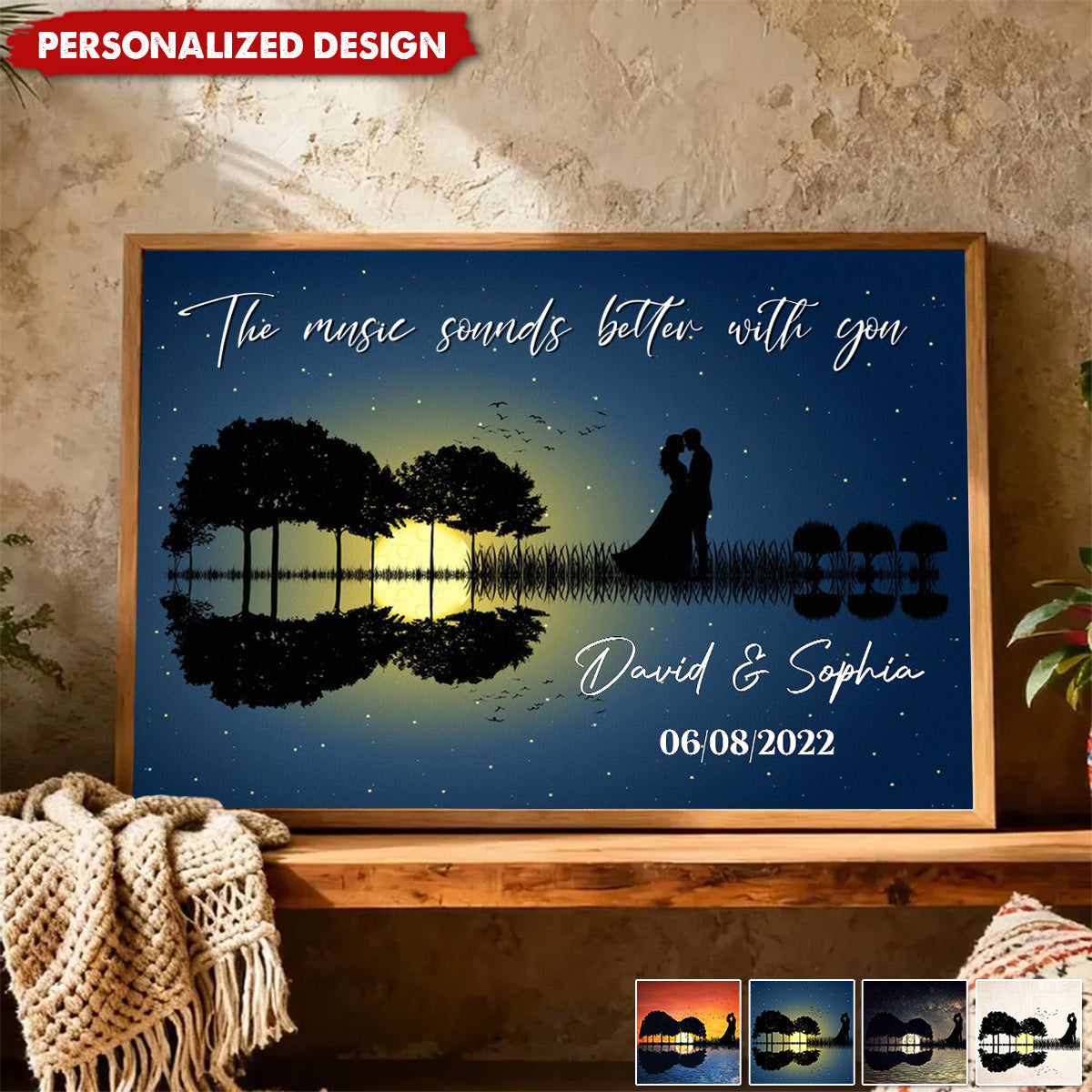 The Music Sounds Better With You-Personalized Poster