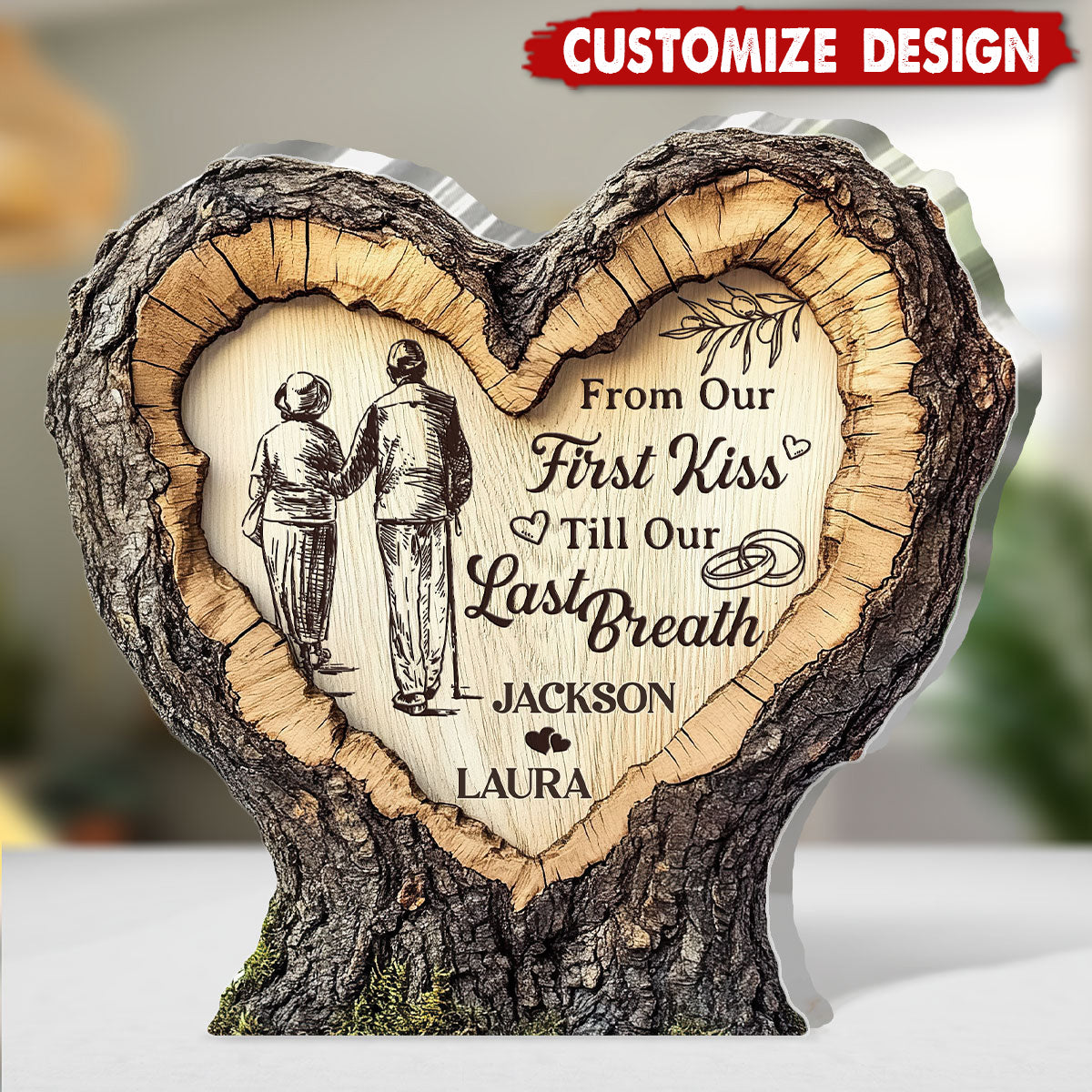 Together Until We Are Stars - Personalized Couple Acrylic Plaque