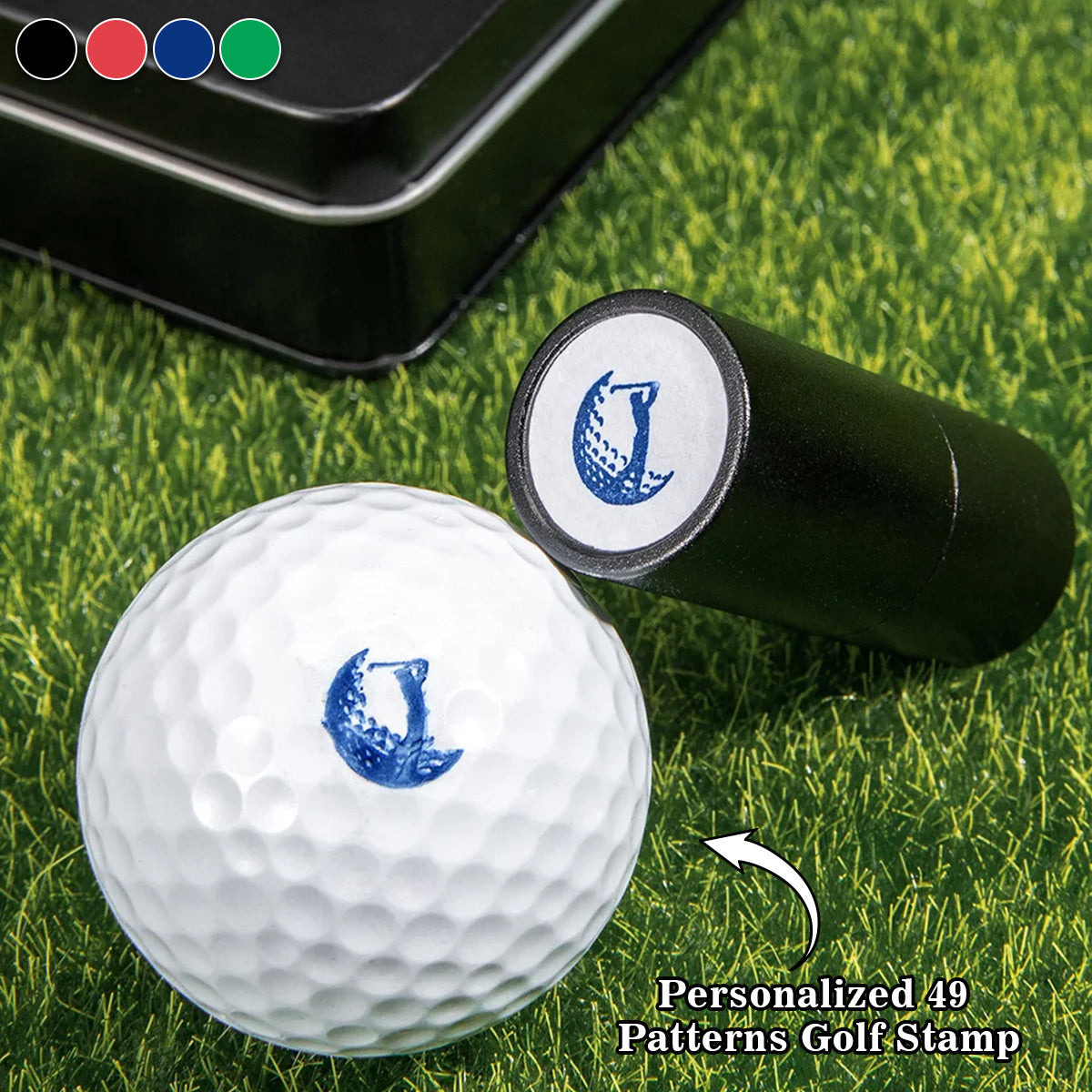 Personalized Monogrammed Initial Golf Ball Stamp-Gift for Golf Player