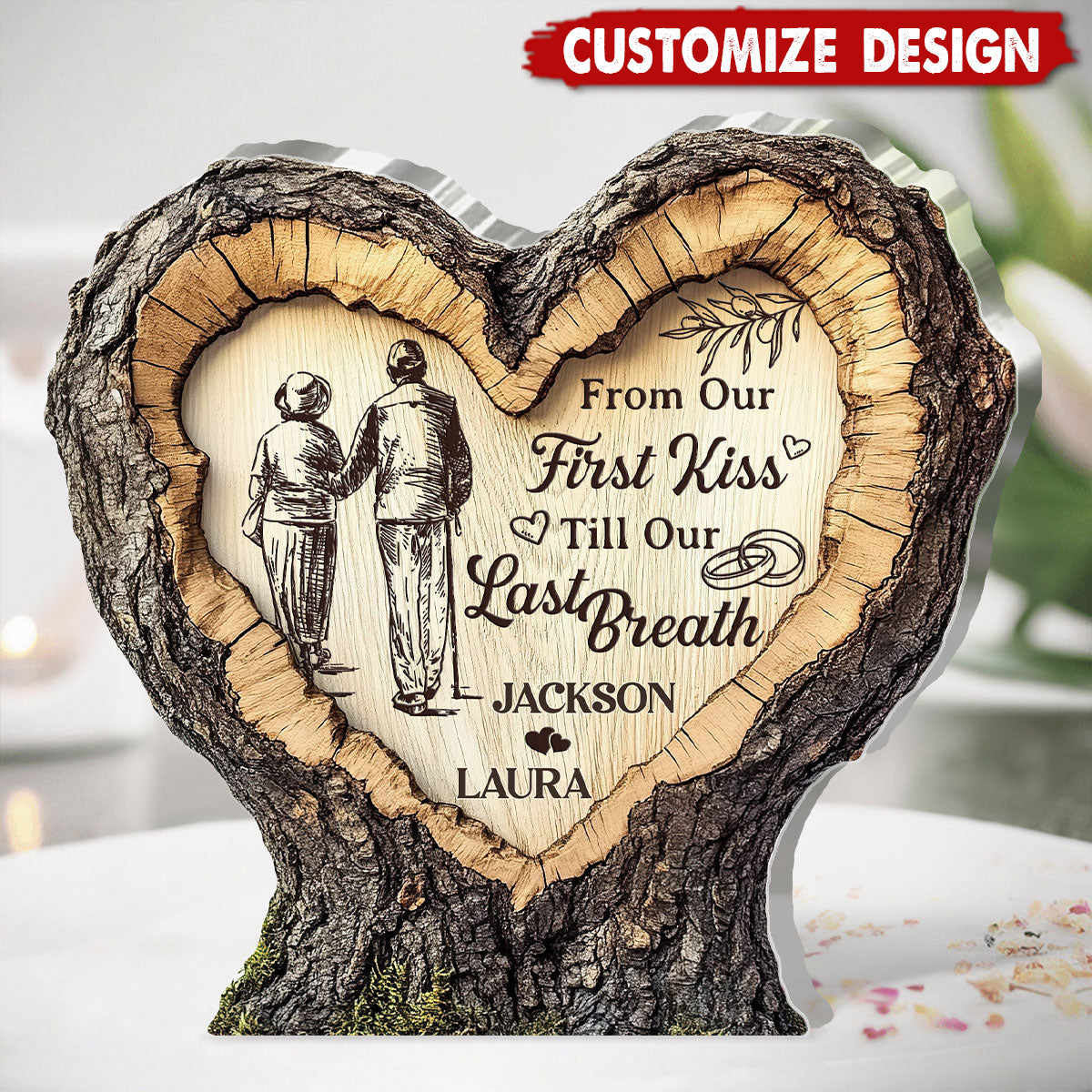 Together Until We Are Stars - Personalized Couple Acrylic Plaque