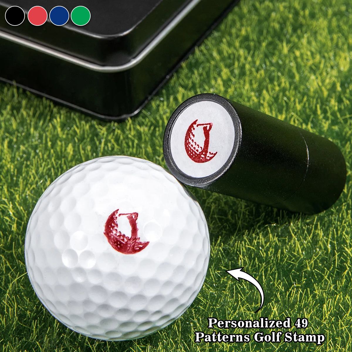 Personalized Monogrammed Initial Golf Ball Stamp-Gift for Golf Player