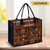 Library Book Shelf Personalized Canvas Tote Bag