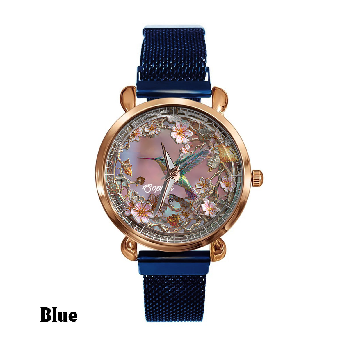 Beautiful Hummingbird - Personalized Hummingbird Women Hand Watch