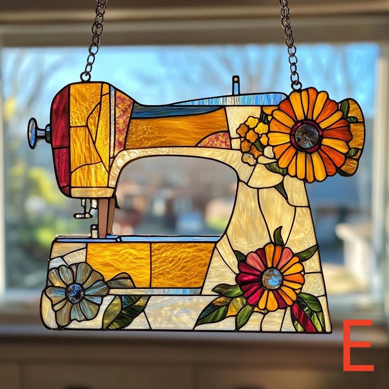 Cute Sewing Machine Suncatcher Ornament-Mother's Day Gift