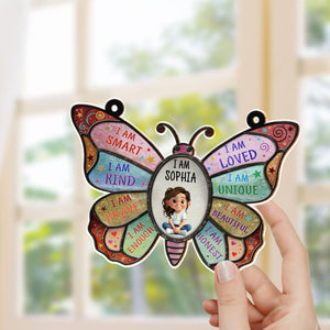 I Am Smart - Personalized Kid Suncatcher - Gift For Children