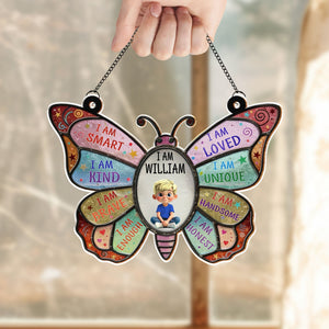 I Am Smart - Personalized Kid Suncatcher - Gift For Children