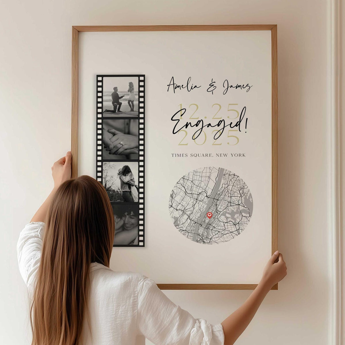 Personalised Couple Poster - Engagement Gift,Wedding Gift
