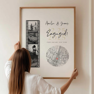 Personalised Couple Poster - Engagement Gift,Wedding Gift