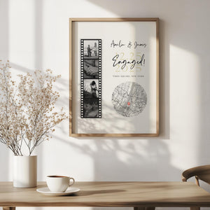 Personalised Couple Poster - Engagement Gift,Wedding Gift