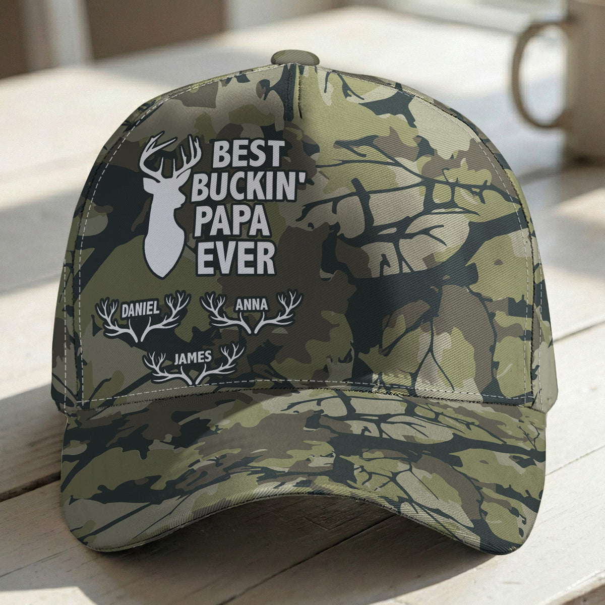 Father's Day Gifts, Best Buckin' Dad, Grandpa Ever - Personalized Cap