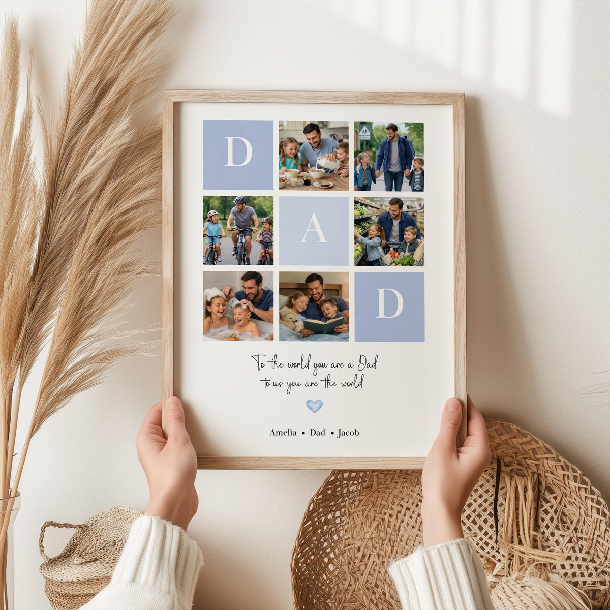 Personalized Dad Photo Print Poster - Gift For Father’s Day & Birthday