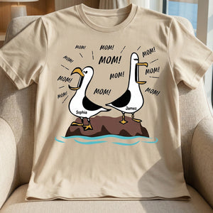 Seagull Mom Mom Mom - Personalized Shirt - Funny Gift For Mom