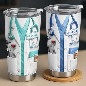 Personalized Medical Symbol Stainless Steel Tumbler - Gift For Healthcare Workers