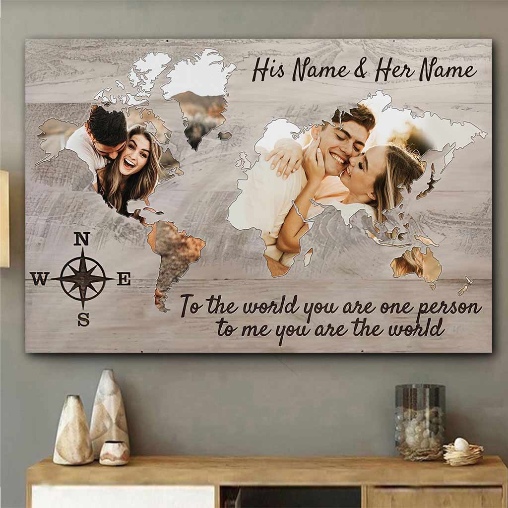You Are My Home/World - Personalized Couple Poster