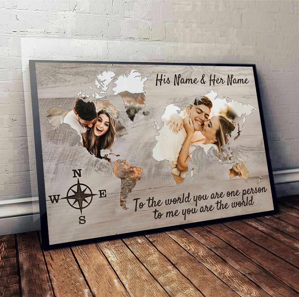 You Are My Home/World - Personalized Couple Poster