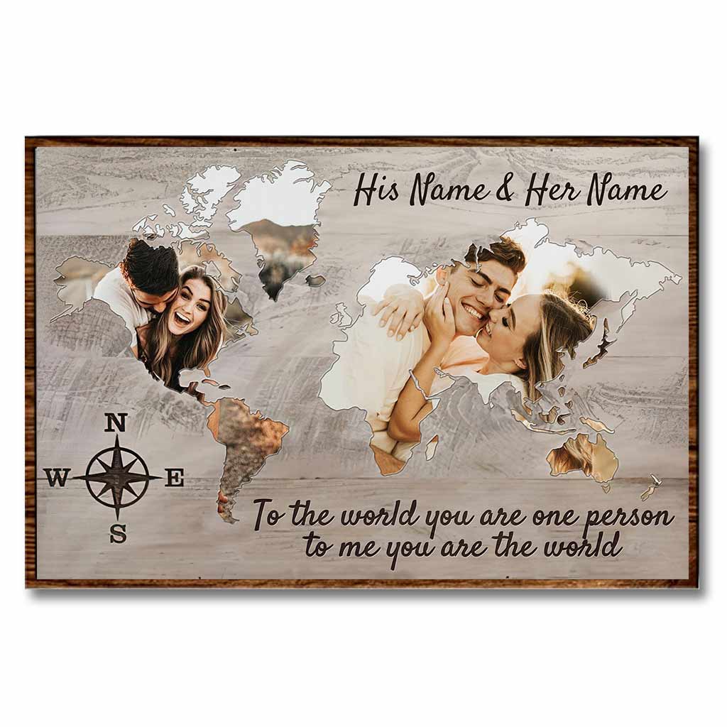 You Are My Home/World - Personalized Couple Poster