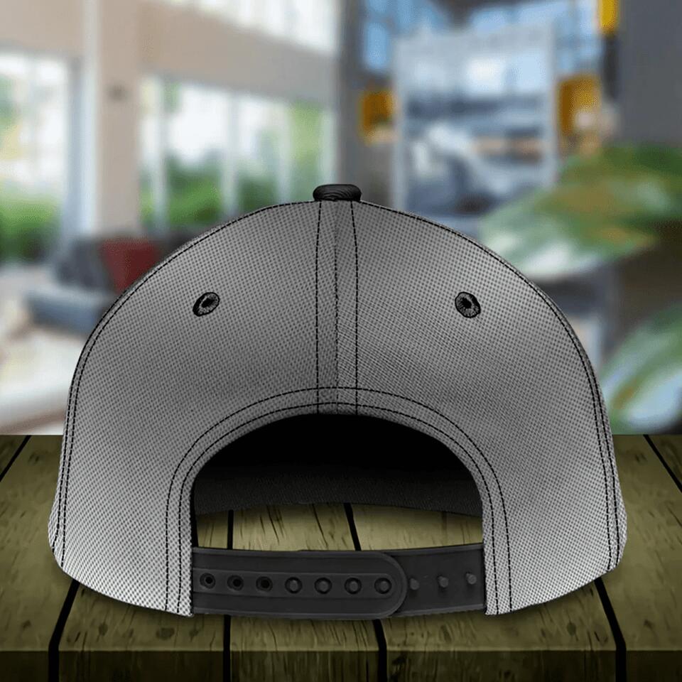 Personalized Fishing Metal Red Classic Cap