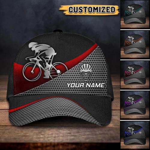 Personalized Biker Metal Multicolor Classic Cap