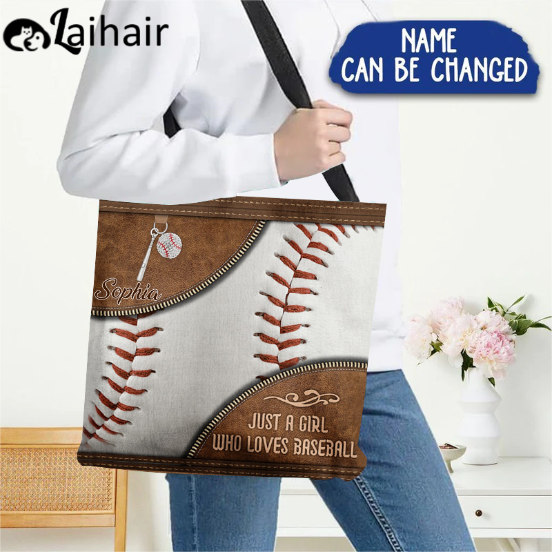 Love Baseball All-Over Tote Bag