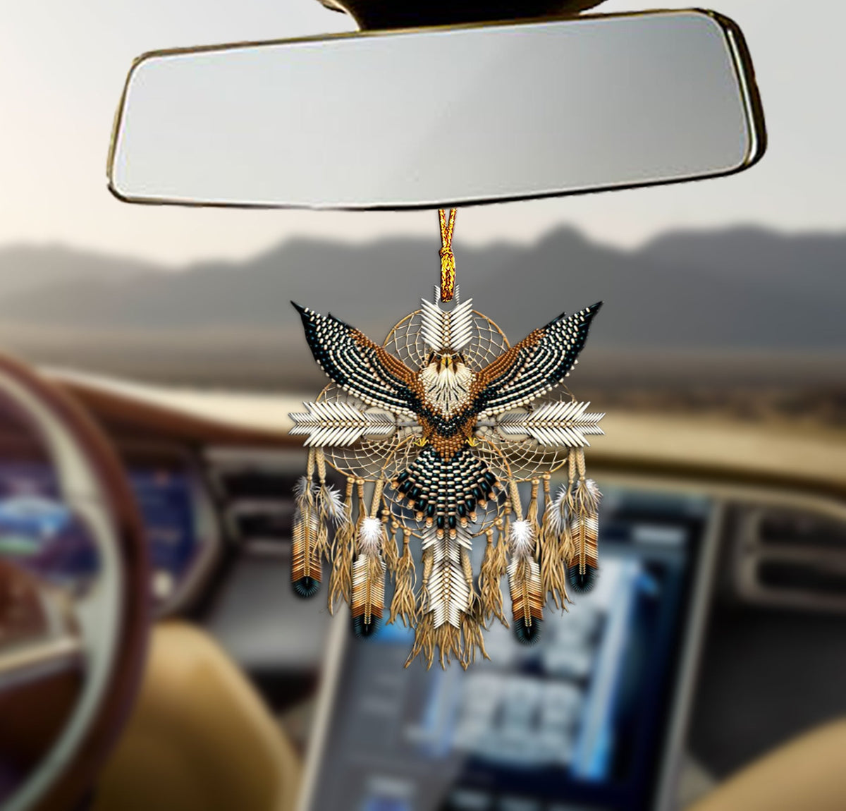 Eagle Native dreamcatcher Shape Ornament Gift for you, gift for her, gift for him, gift for Eagle lover, gift for Native American