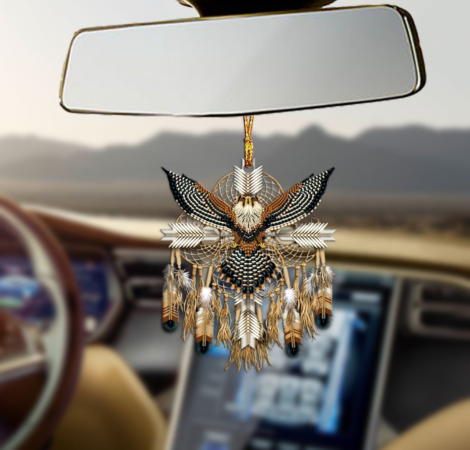 Eagle Native dreamcatcher Shape Ornament Gift for you, gift for her, gift for him, gift for Eagle lover, gift for Native American