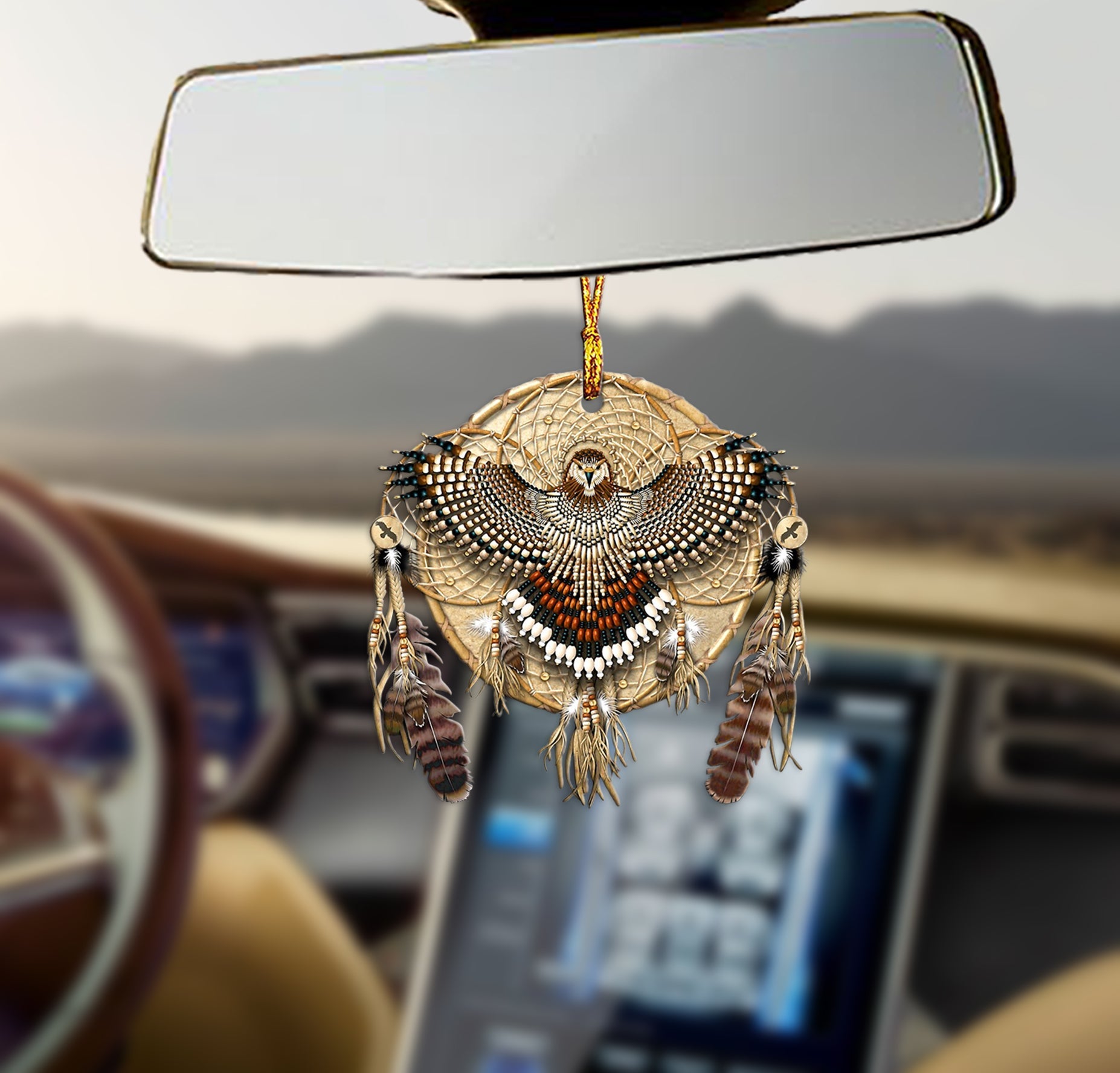 Owl Native dreamcatcher Shape Ornament Gift for you, gift for her, gift for him, gift for Owl lover, gift for Native American