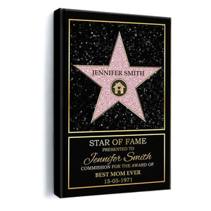 Star Of Fame Custom Poster Gift For Family