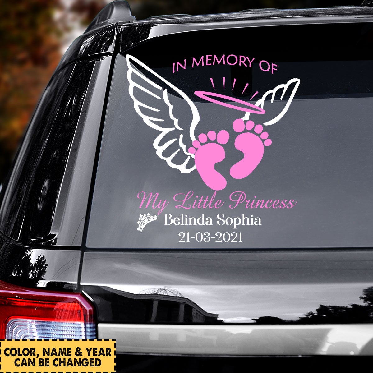 Daughter I memory of my little princess -  Personalized Decal