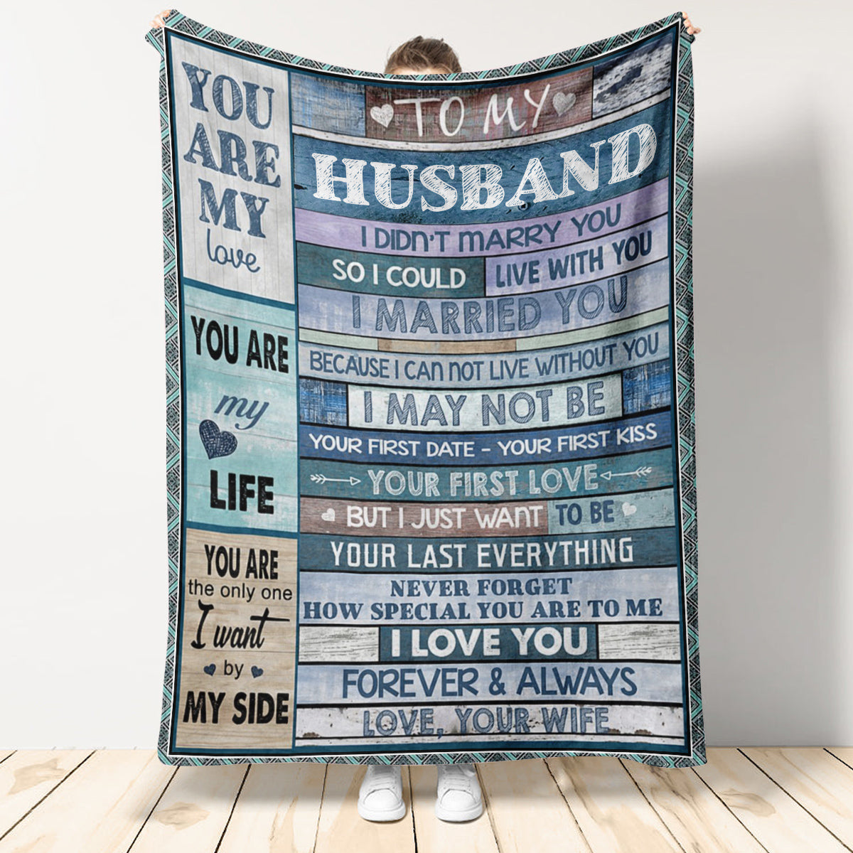 GIft For Husband Blanket, To Husband Your Last Everything Fleece Blanket