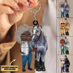 You Are The Best Horse Mom Ever, Personalized Acrylic Keychain