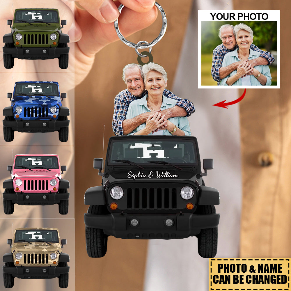 Personalized Wrangler Off-Road Keychain - Great Gift For Beloved One