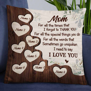 Personalized Mom Grandma Pillow