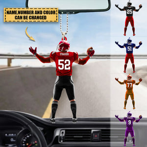 Personalized American Football Car Hanging Ornament-Great Gift Idea For Football Player/Lover
