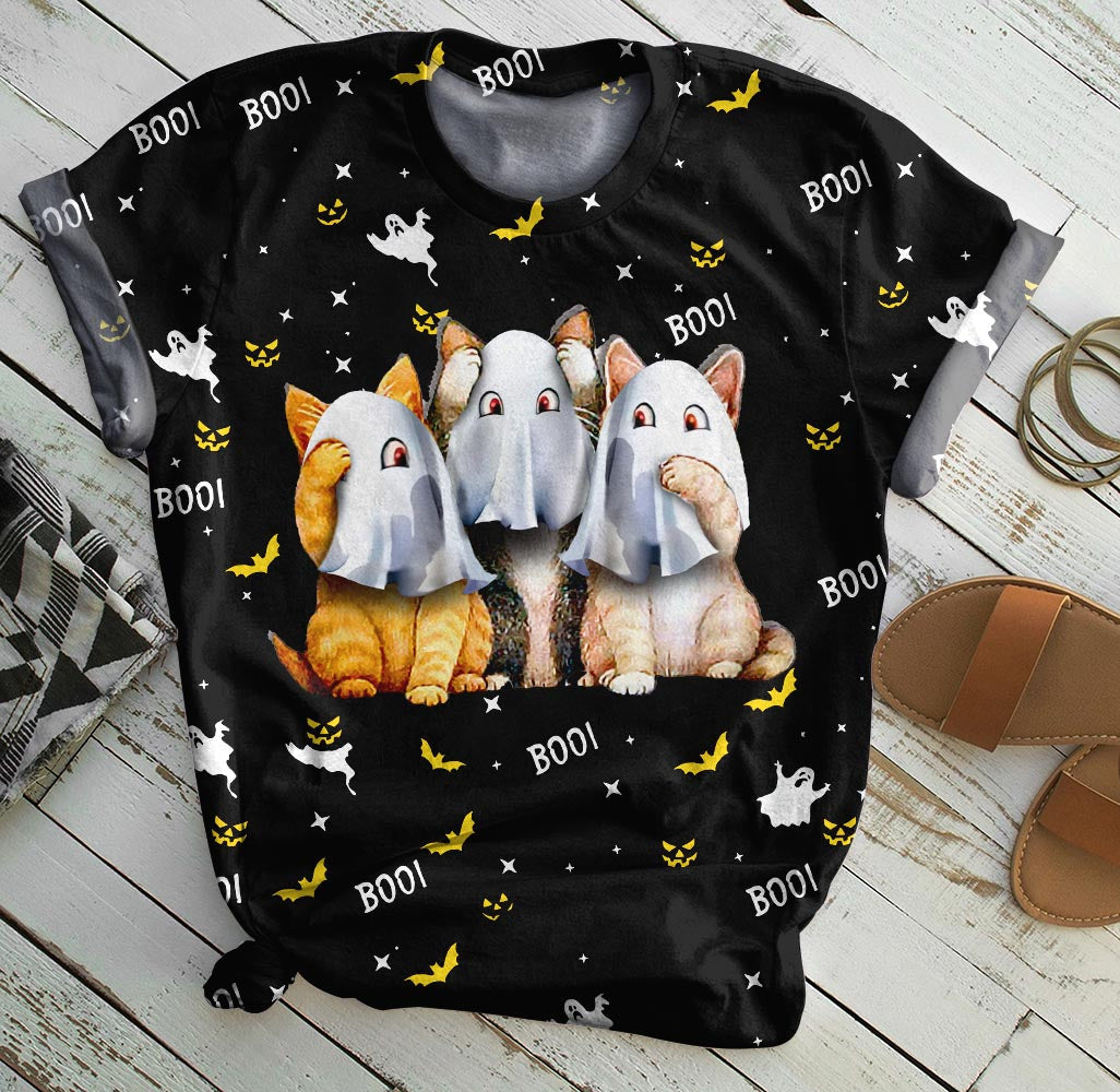 Cat boo boo All Over Print T-shirt