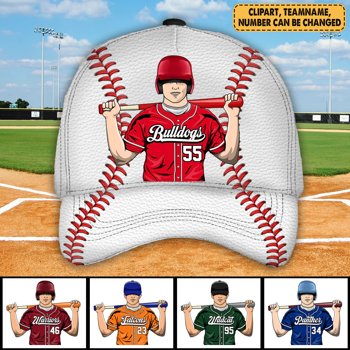 Personalized Cap Gifts For Family Baseball Player Cap